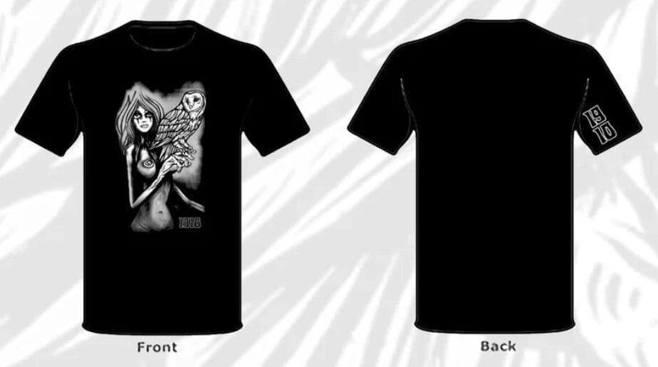 1910 The Muse T-Shirt Black Men's Short Sleeve T-Shirts 1910 