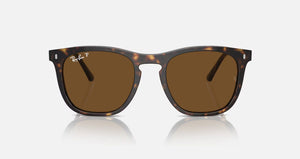 RAY-BAN RB2210 Polished Havana - Brown Polarized Sunglasses Sunglasses Ray-Ban 