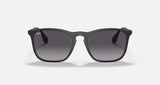 RAY-BAN Chris Matte Black - Grey Gradient Sunglasses Sunglasses Ray-Ban 