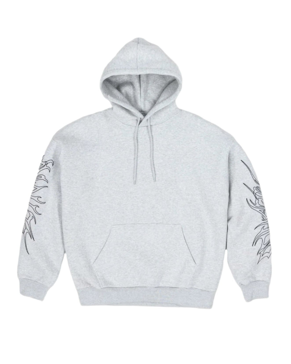 BEYOND MEDALS Sin Hoodie Grey Melange Men's Pullover Hoodies Beyond Medals 