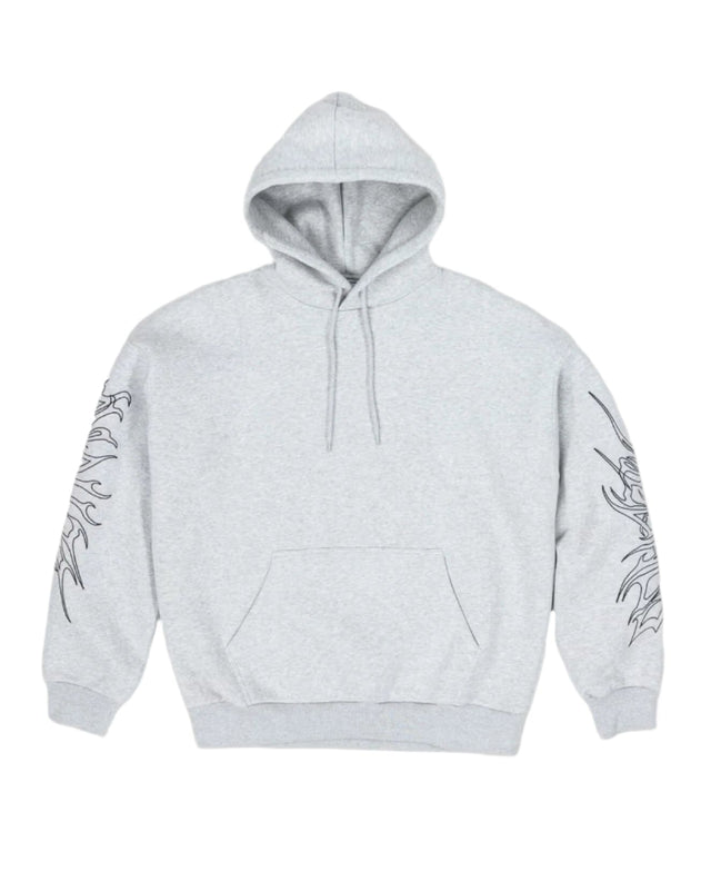 BEYOND MEDALS Sin Hoodie Grey Melange Men's Pullover Hoodies Beyond Medals 