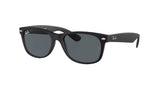 RAY-BAN New Wayfarer Classic Matte Rubber Black - Blue Sunglasses Sunglasses Ray-Ban 