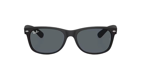 RAY-BAN New Wayfarer Classic Matte Rubber Black - Blue Sunglasses Sunglasses Ray-Ban 