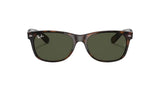 RAY-BAN New Wayfarer Polished Tortoise - G-15 Green Sunglasses Sunglasses Ray-Ban 