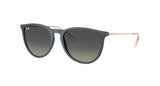 RAY-BAN Erika Polished Rubber Blue - Gradient Grey Sunglasses Sunglasses Ray-Ban 
