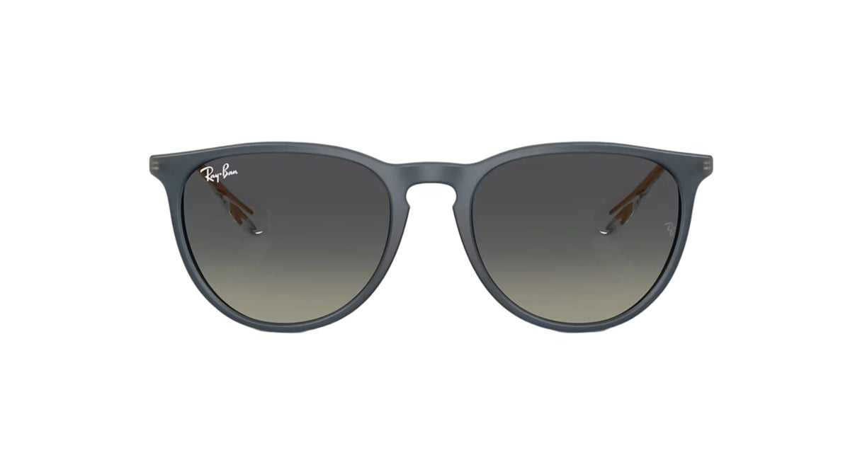 RAY-BAN Erika Polished Rubber Blue - Gradient Grey Sunglasses Sunglasses Ray-Ban 