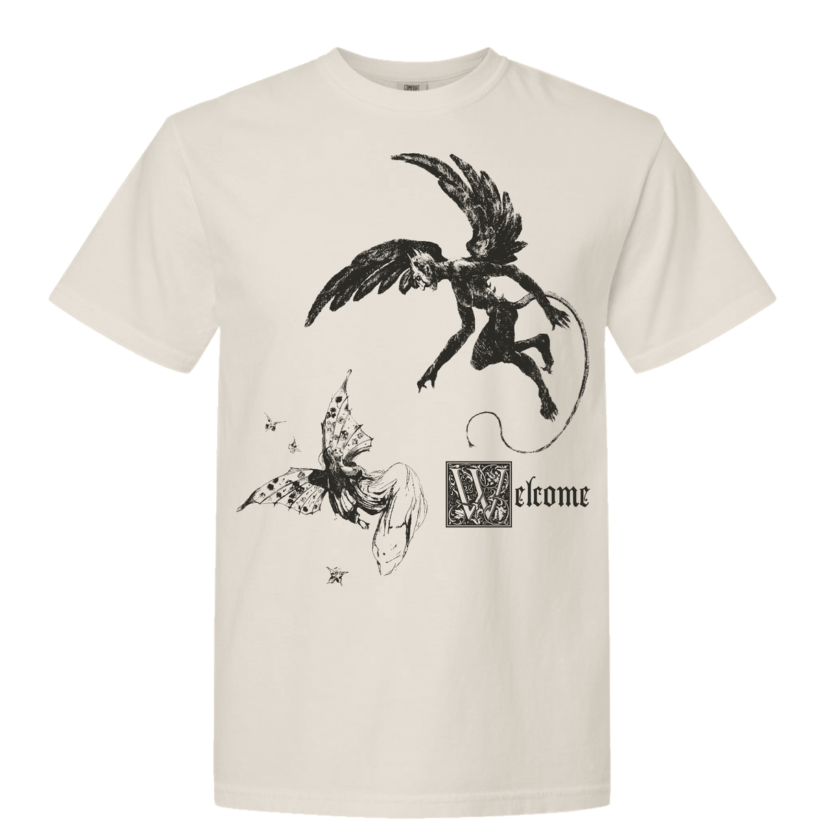 WELCOME Fairy T-Shirt Bone Men's Short Sleeve T-Shirts Welcome 