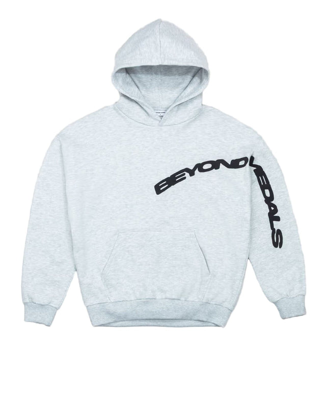 BEYOND MEDALS Puff Pullover Hoodie Grey Men's Pullover Hoodies Beyond Medals 
