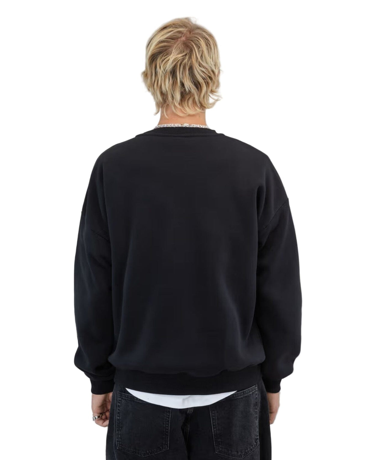 BEYOND MEDALS Puff Crewneck Black Men's Crewnecks Beyond Medals 