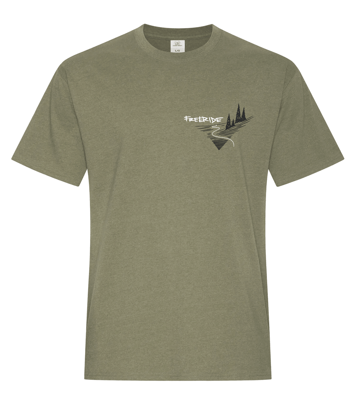 FREERIDE Proper Bowl T-Shirt Army Men's Short Sleeve T-Shirts Freeride 