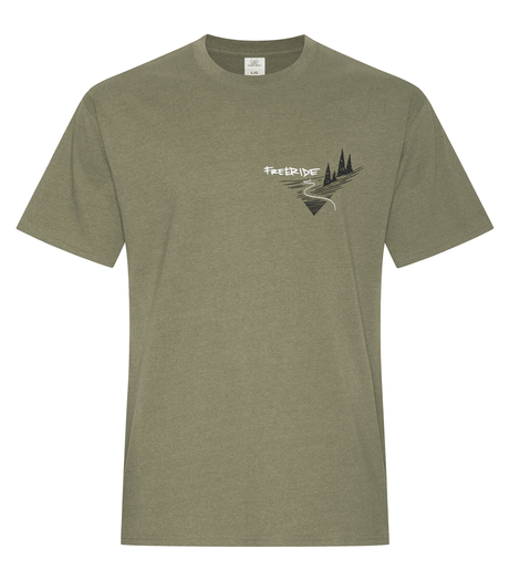 FREERIDE Proper Bowl T-Shirt Army Men's Short Sleeve T-Shirts Freeride 