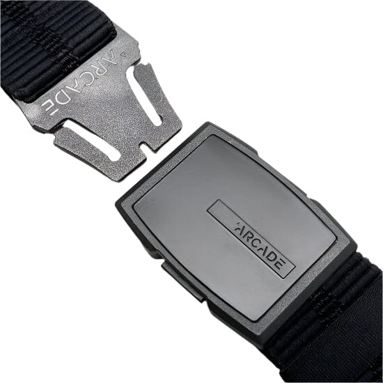 ARCADE Stamped Stretch Belt Black Men's Belts ARCADE 