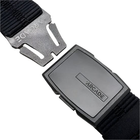 ARCADE Stamped Stretch Belt Black Men's Belts ARCADE 