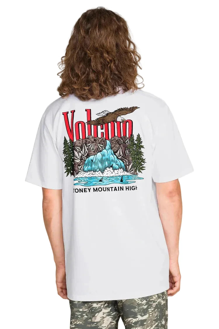 VOLCOM Stoney Mountain T-Shirt White Men's Short Sleeve T-Shirts Volcom 