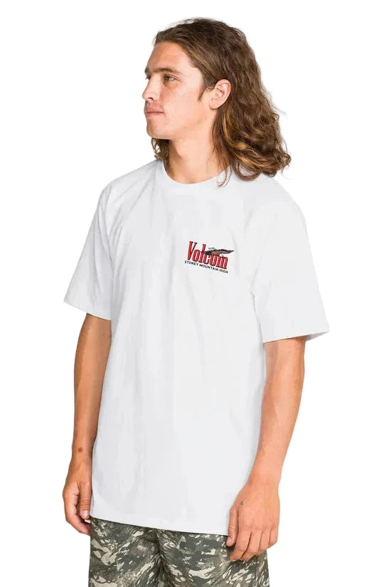VOLCOM Stoney Mountain T-Shirt White Men's Short Sleeve T-Shirts Volcom 