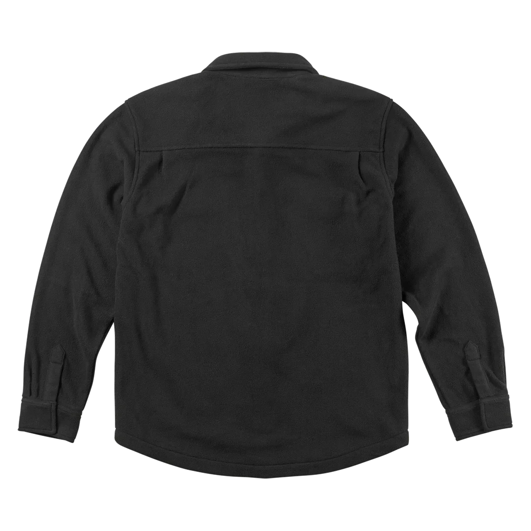 THIRTYTWO Rest Stop X Fava Fleece Button Up Black Men's Long Sleeve Button Up Shirts Thirtytwo 
