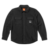 THIRTYTWO Rest Stop X Fava Fleece Button Up Black Men's Long Sleeve Button Up Shirts Thirtytwo 