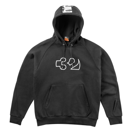THIRTYTWO Team Tech X Fava Pullover Hoodie Black Men's Pullover Hoodies Thirtytwo 