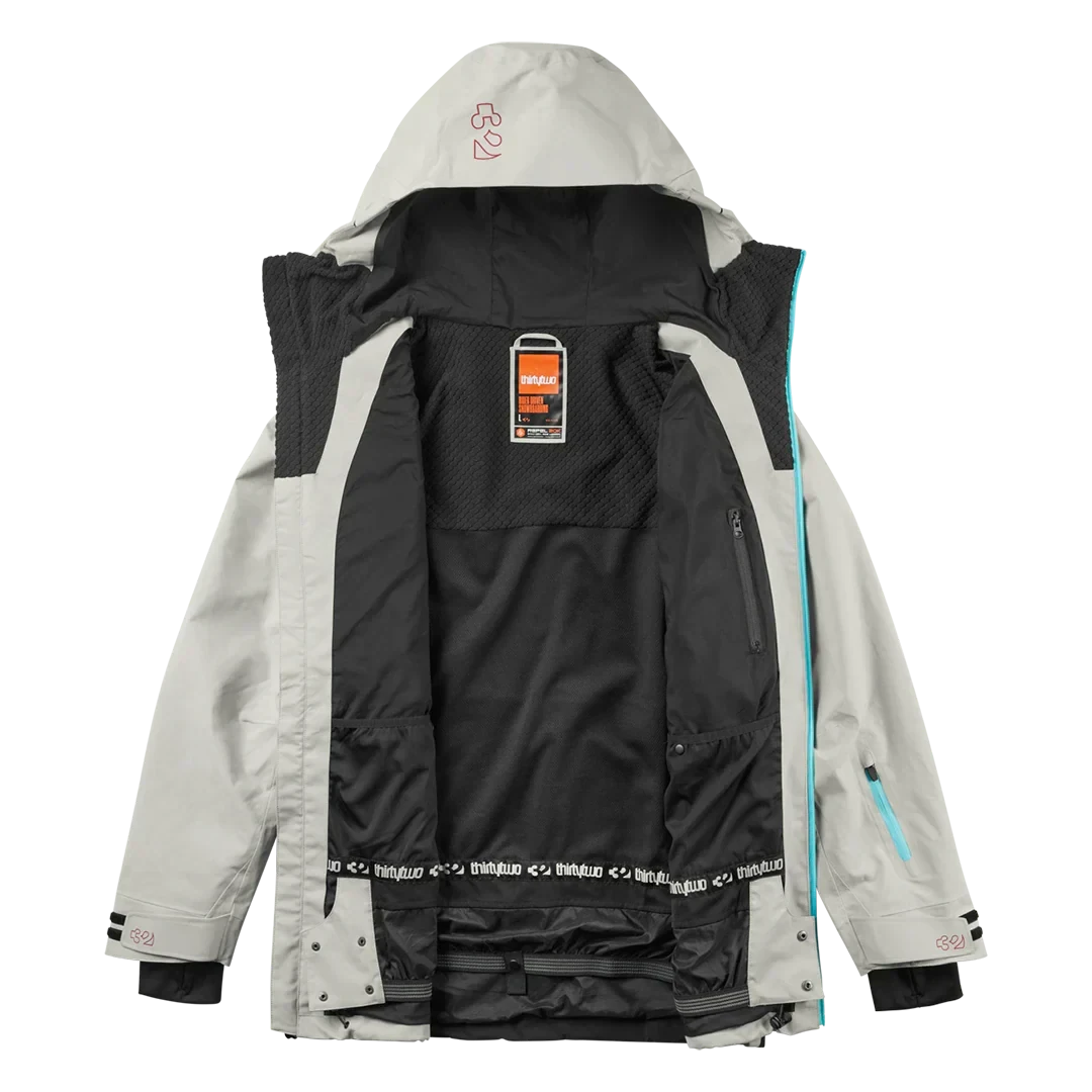 THIRTYTWO TM Recycled X Fava Snow Jacket Cement 2026 Men's Snow Jackets Thirtytwo 
