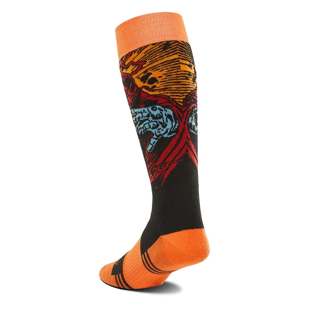 THIRTYTWO 32 Merino Snow Socks Orange Men's Snowboard Socks Thirtytwo 