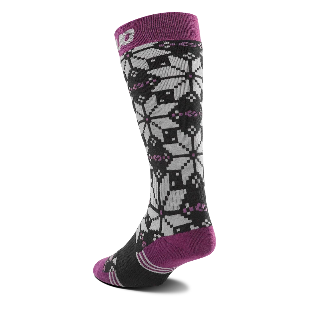 THIRTYTWO Women's Double Snow Socks Purple Women's Snowboard Socks Thirtytwo 