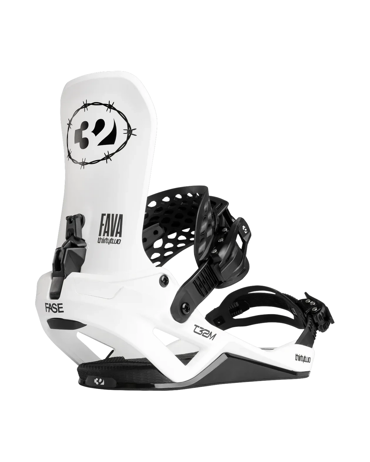 THIRTYTWO T32M FASE Snowboard Bindings Fava White 2027 Men's Snowboard Bindings Thirtytwo 
