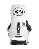 THIRTYTWO T32M FASE Snowboard Bindings Fava White 2027 Men's Snowboard Bindings Thirtytwo 
