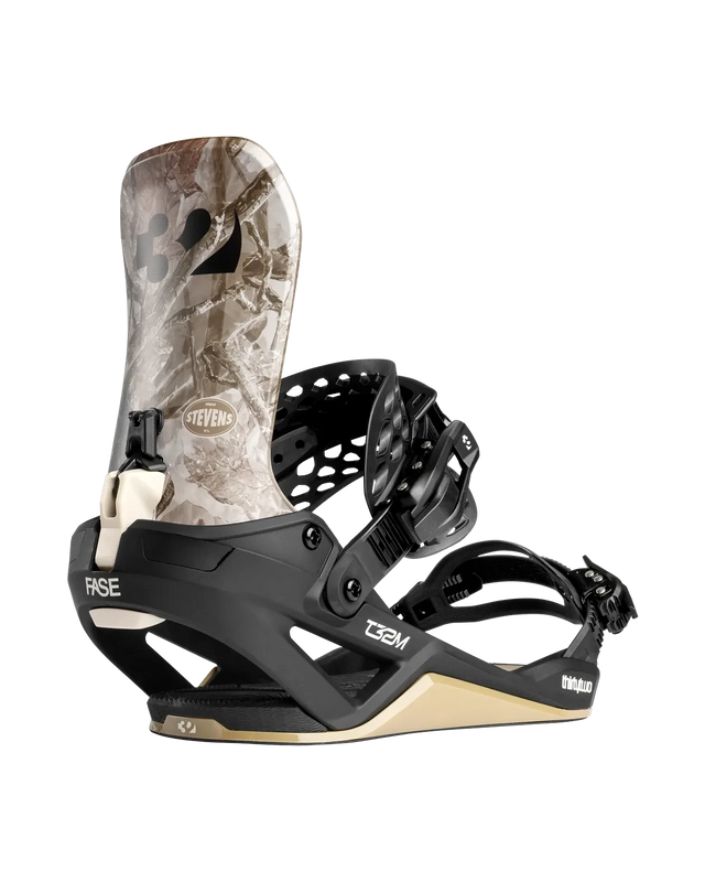 THIRTYTWO T32M FASE Snowboard Bindings Stevens Brown/Black 2027 Men's Snowboard Bindings Thirtytwo 