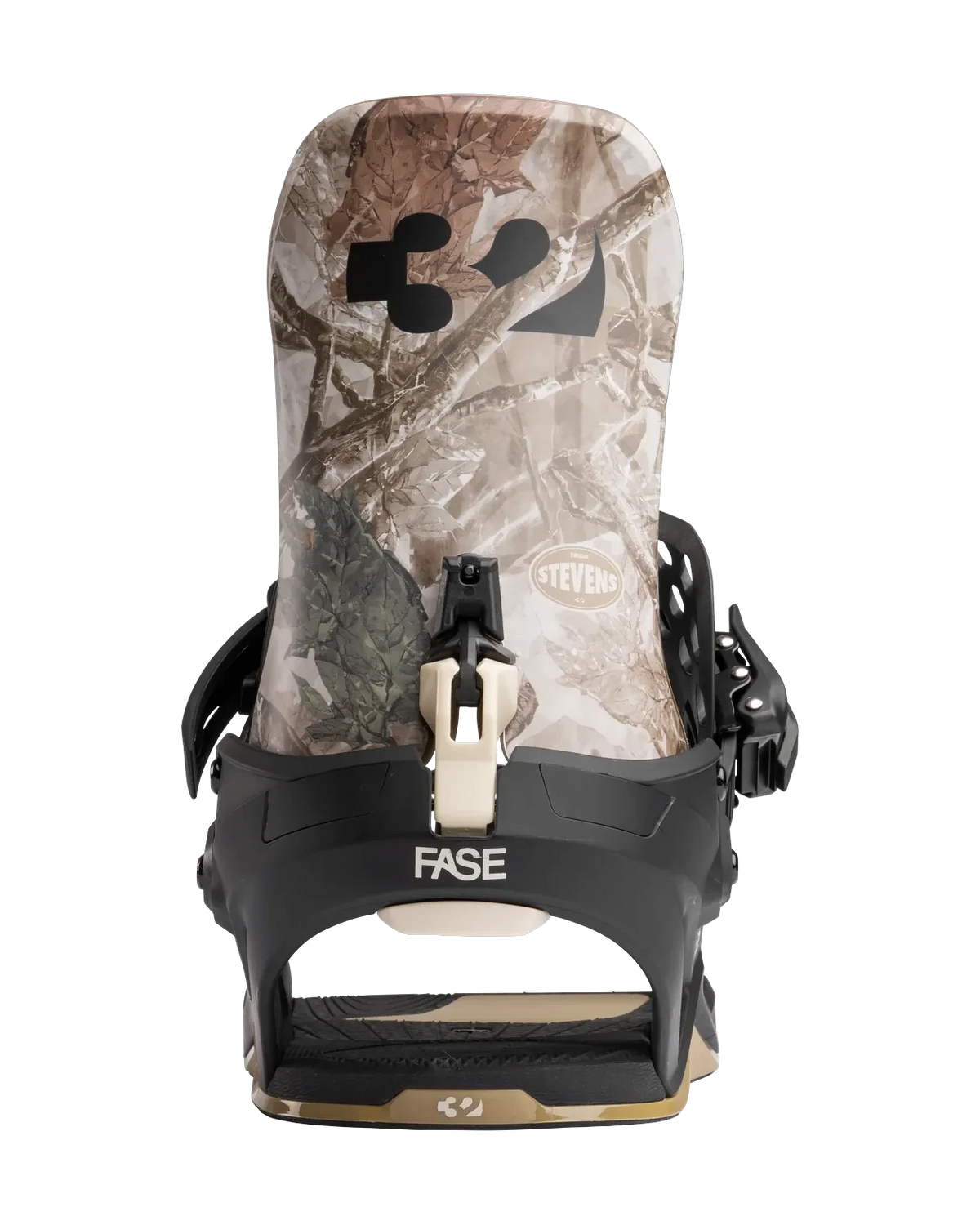 THIRTYTWO T32M FASE Snowboard Bindings Stevens Brown/Black 2027 Men's Snowboard Bindings Thirtytwo 