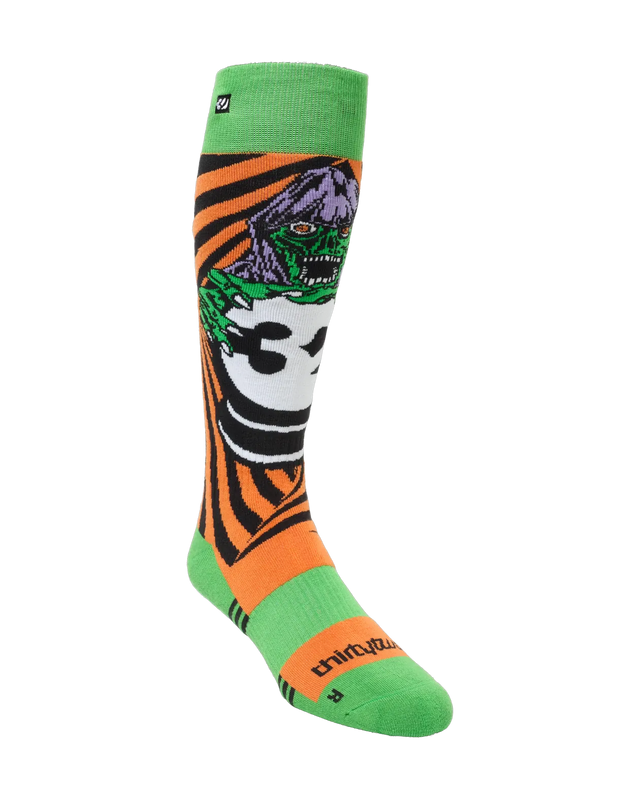 THIRTYTWO Double Snow Socks Lime Men's Snowboard Socks Thirtytwo 