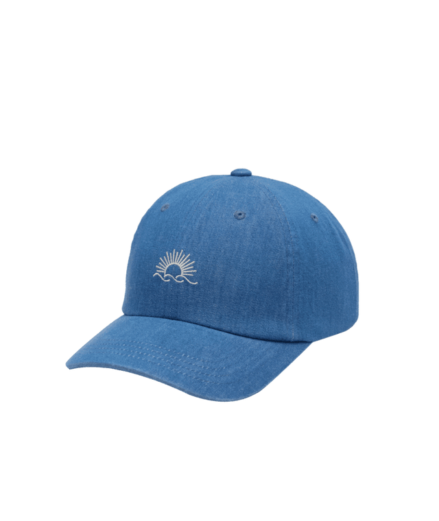 TENTREE Embroidered Denim Peak Hat Mid Wash/White Oak Women's Hats Tentree 