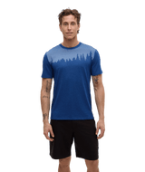 TENTREE Juniper T-Shirt Nightfall Heather/White Men's Short Sleeve T-Shirts Tentree 