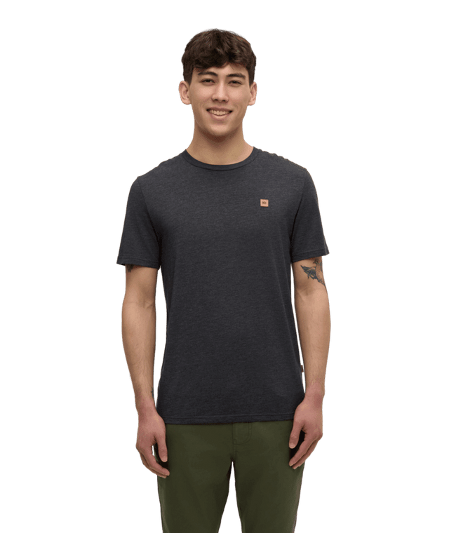 TENTREE Baker T-Shirt Meteorite Black Heather Men's Short Sleeve T-Shirts Tentree 