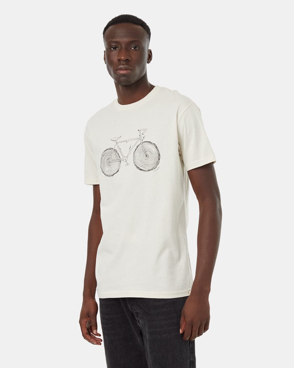 TENTREE Elms Classic T-Shirt Vintage White/Meteorite Black Men's Short Sleeve T-Shirts Tentree 
