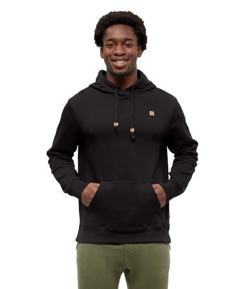 TENTREE Reynard Pullover Hoodie Meteorite Black Men's Pullover Hoodies Tentree 