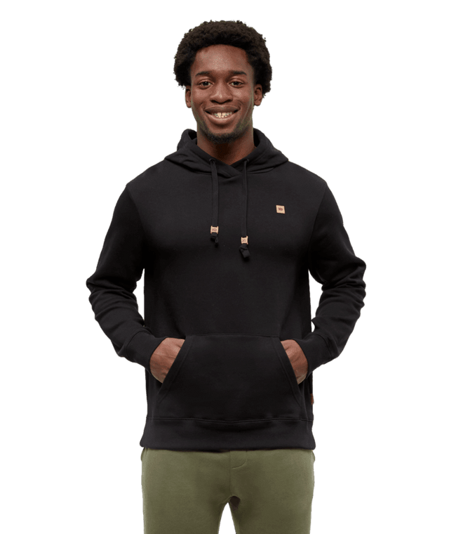 TENTREE Reynard Pullover Hoodie Meteorite Black Men's Pullover Hoodies Tentree 