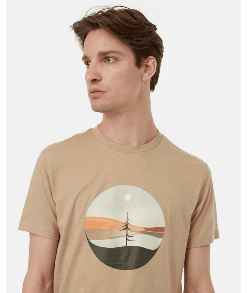 TENTREE Artist Portal T-Shirt Barley/Ocean Men's Short Sleeve T-Shirts Tentree 