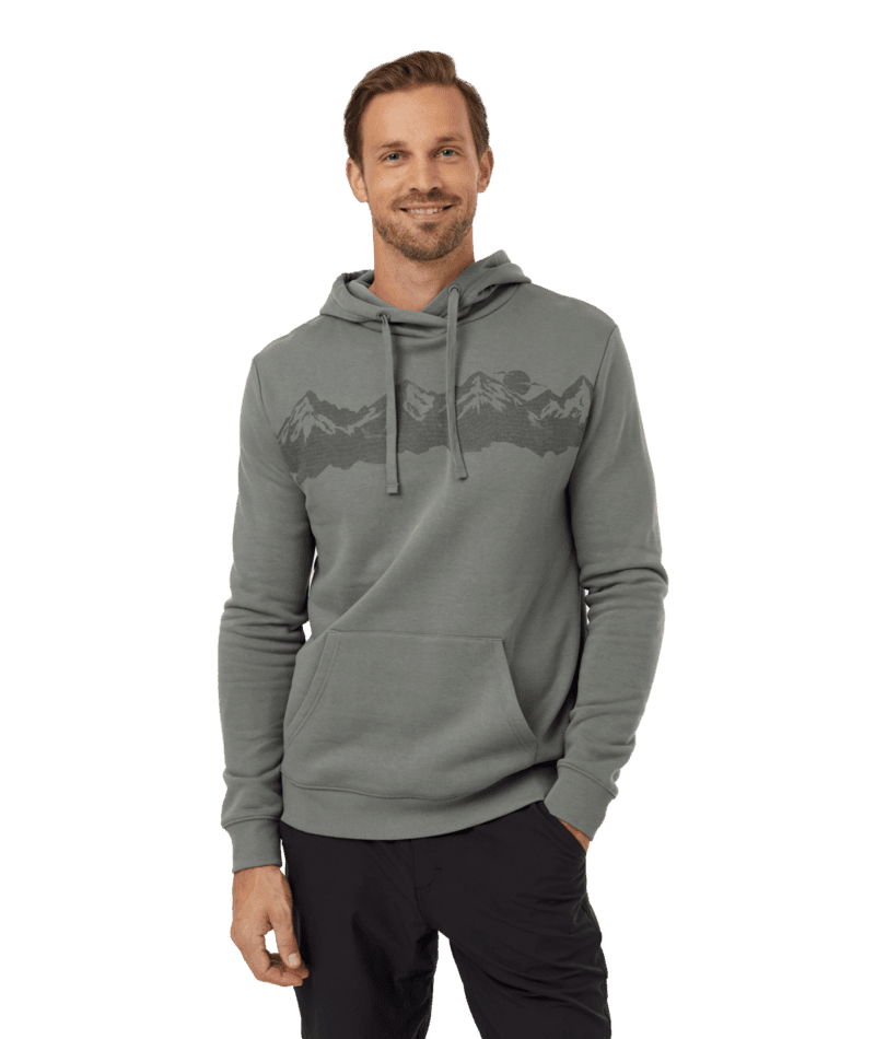 TENTREE Mountain Range Pullover HoodieMineral/Kambaba Men's Pullover Hoodies Tentree 