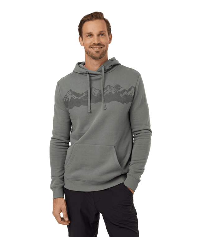 TENTREE Mountain Range Pullover HoodieMineral/Kambaba Men's Pullover Hoodies Tentree 