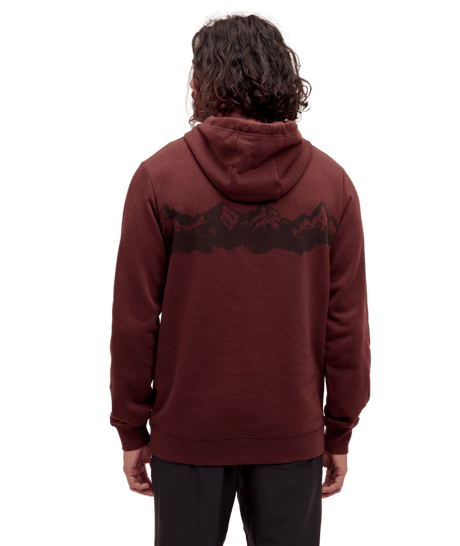 TENTREE Mountain Range Pullover Hoodie Red Chestnut/Meteorite Black Men's Pullover Hoodies Tentree 