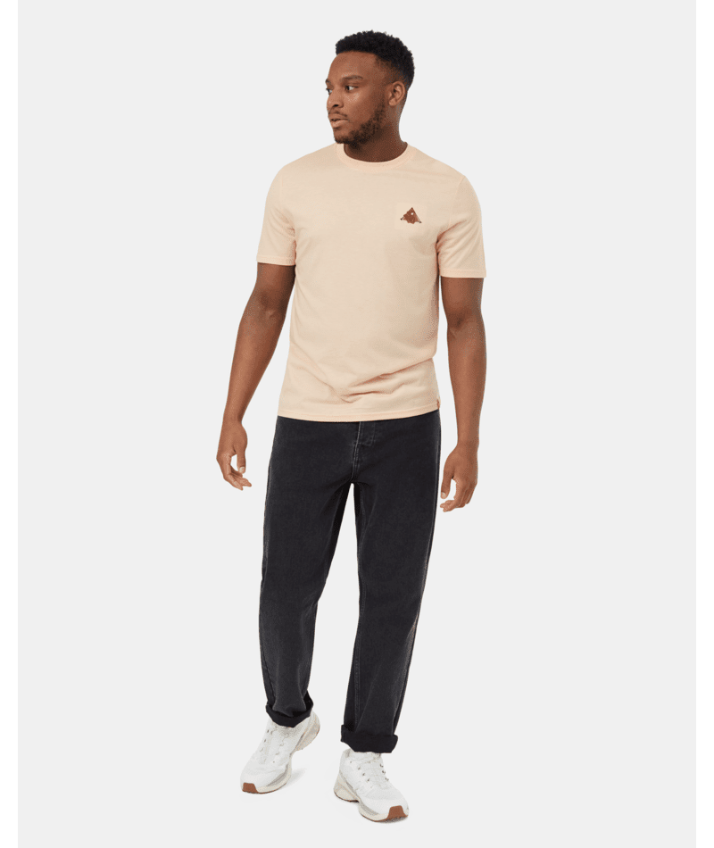 TENTREE Sasquatch T-Shirt Vivid Peach Heather/Tent Men's Short Sleeve T-Shirts Tentree 