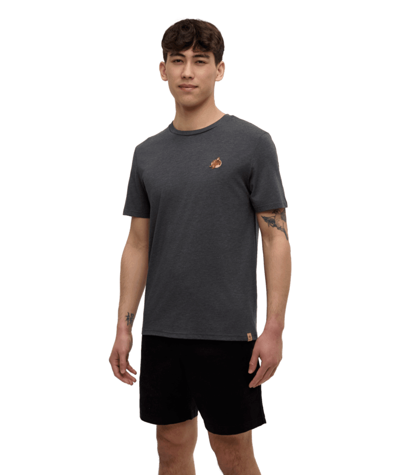 TENTREE Sasquatch T-Shirt Graphite Heather/Floatie Men's Short Sleeve T-Shirts Tentree 