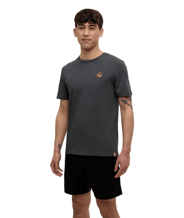 TENTREE Sasquatch T-Shirt Graphite Heather/Floatie Men's Short Sleeve T-Shirts Tentree 