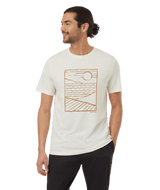 TENTREE Artist Series Oasis T-Shirt Undyed/Golden Brown Men's Short Sleeve T-Shirts Tentree 