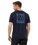 TENTREE Woodblock Ten T-Shirt Midnight Blue/Canyon Blue Men's Short Sleeve T-Shirts Tentree 