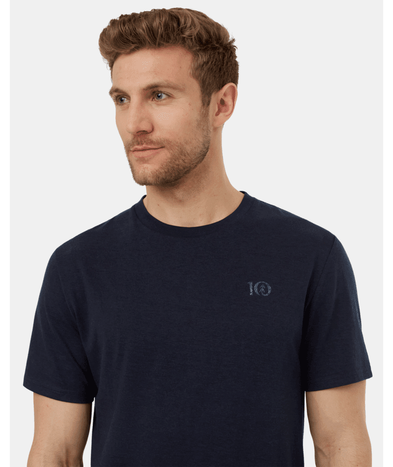 TENTREE Woodblock Ten T-Shirt Midnight Blue/Canyon Blue Men's Short Sleeve T-Shirts Tentree 
