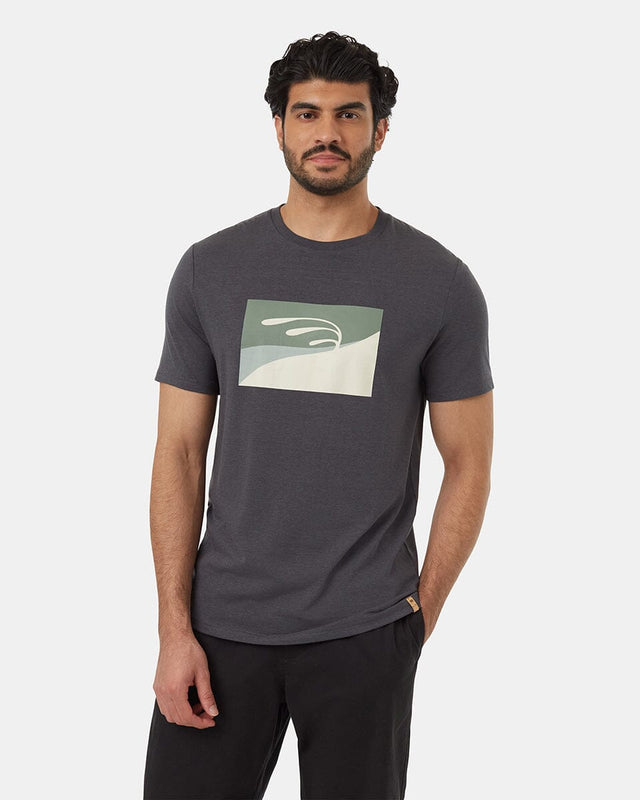 TENTREE Artist Series Resilience T-Shirt Graphite/Sea Spray Men's Short Sleeve T-Shirts Tentree 