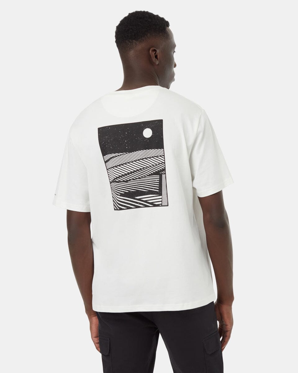 TENTREE Regenerative Field T-Shirt Undyed/Meteorite Black Men's Short Sleeve T-Shirts Tentree 