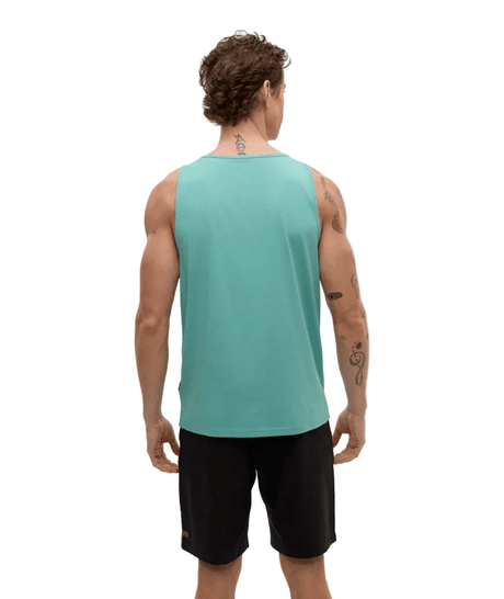 TENTREE Pender Tank Turquoise Sky Heather Men's Tank Tops Tentree 