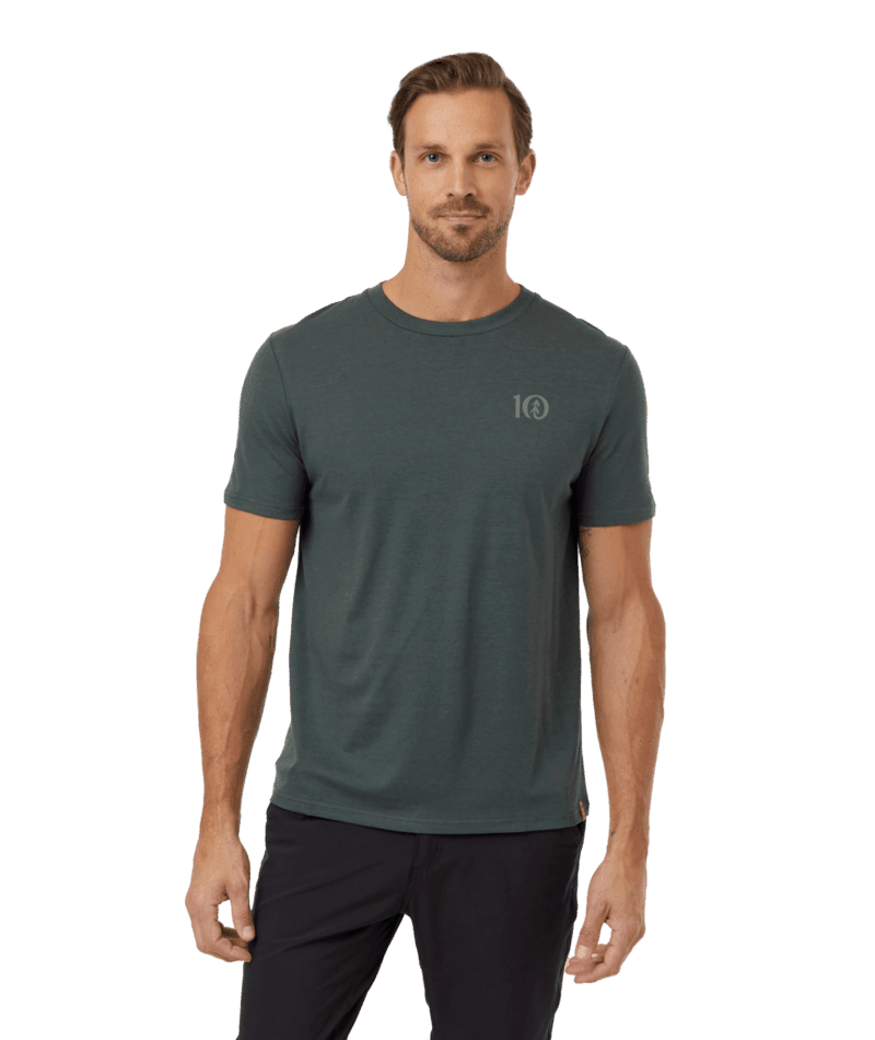 TENTREE TreeBlend Logo T-Shirt Urban Green/Mineral Men's Short Sleeve T-Shirts Tentree 
